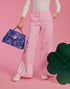 Layla Bag Glimmed Book Blu